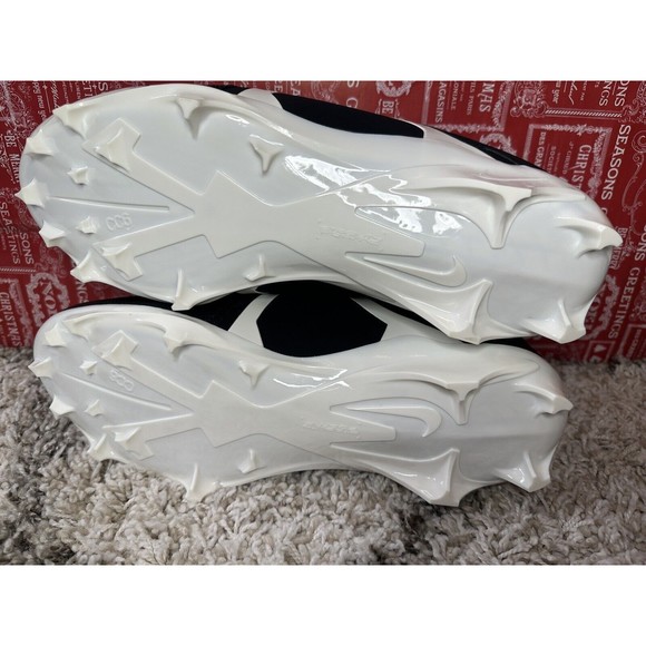 NIKE ALPHA MENACE PRO Oklahoma OU FOOTBALL CLEATS DH3368-004 Men SZ 15 New - Picture 5 of 5